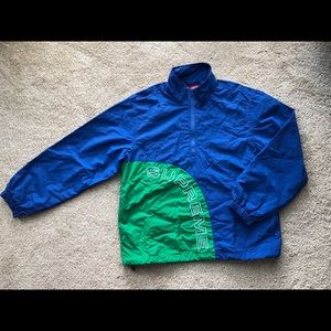 Supreme corner arc royal half zip pull over